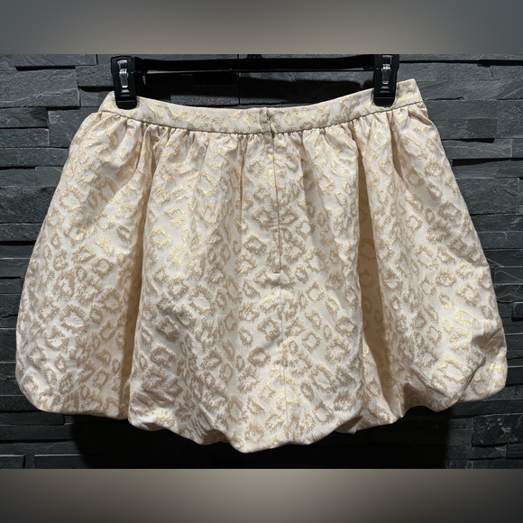 Lilly Pulitzer NWOT Leah Animal Print Bubble Hem Metallic Accent Mini Skirt sz12 - Picture 5 of 15